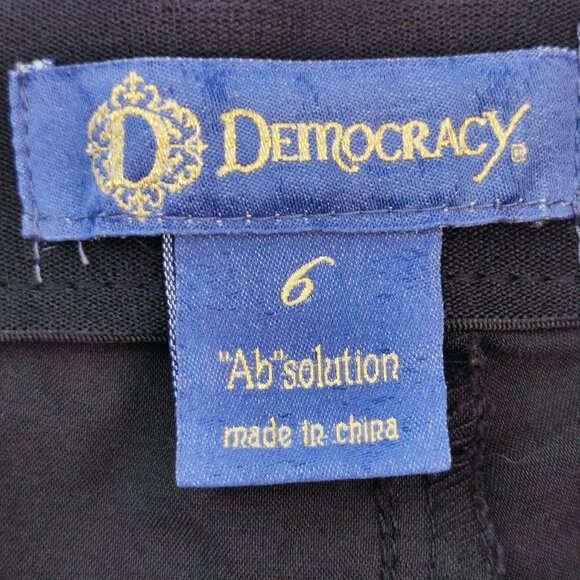 Democracy Ab'Solution leans grey with black polka dot women's size 6 - Picture 5 of 16